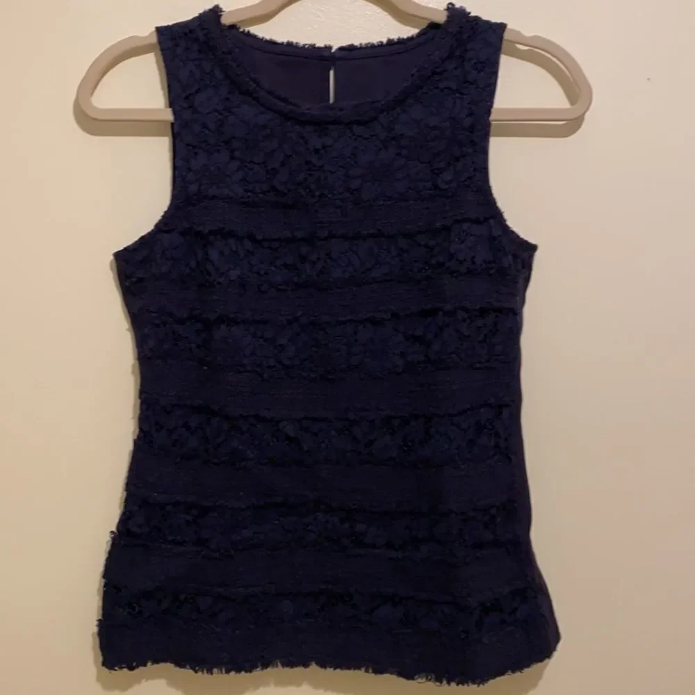 J. Crew Navy Blouse.